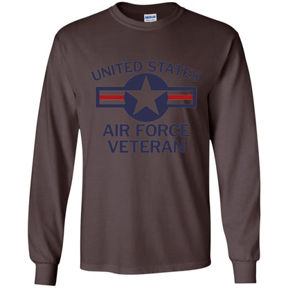 United States Air Force Veteran T-shirt Dark Chocolate