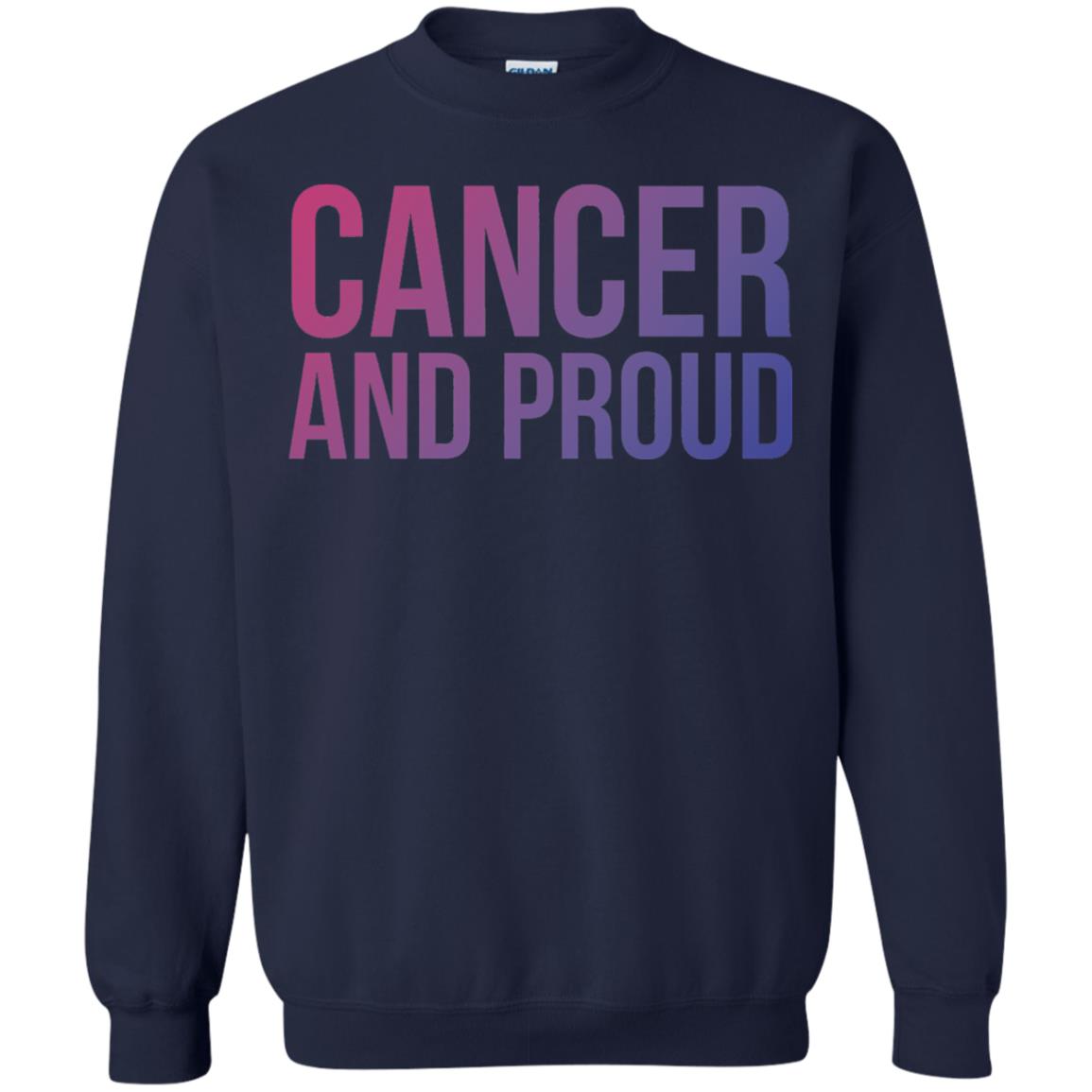 Cancer And Proud Lgbt Gear Bi Flag Gradient Shirt Navy