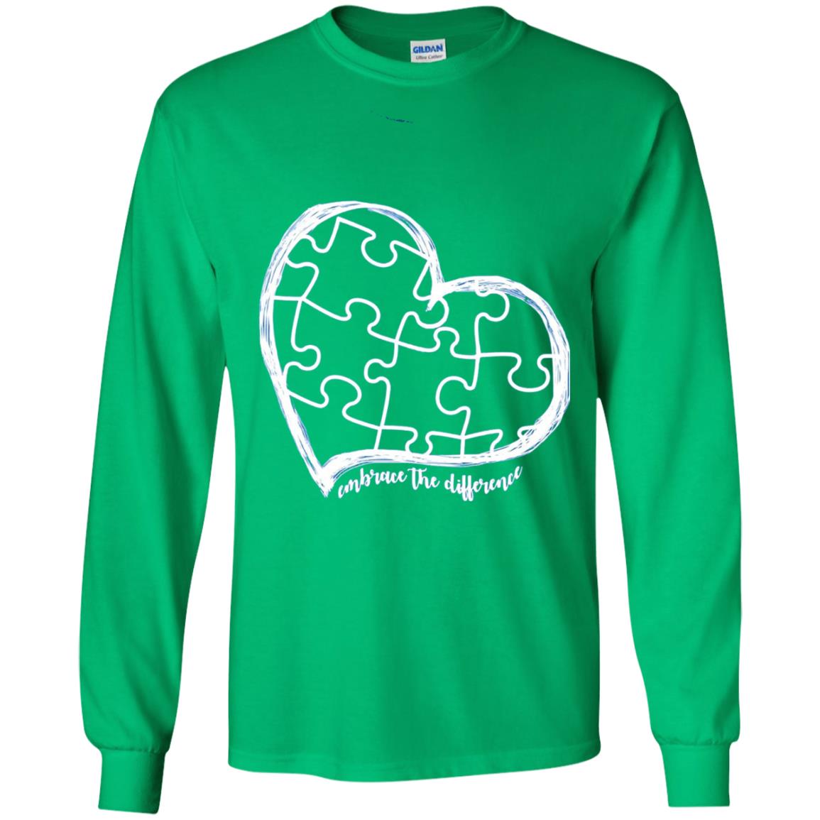 Autism Awareness Shirt Embrace Differences Irish Green