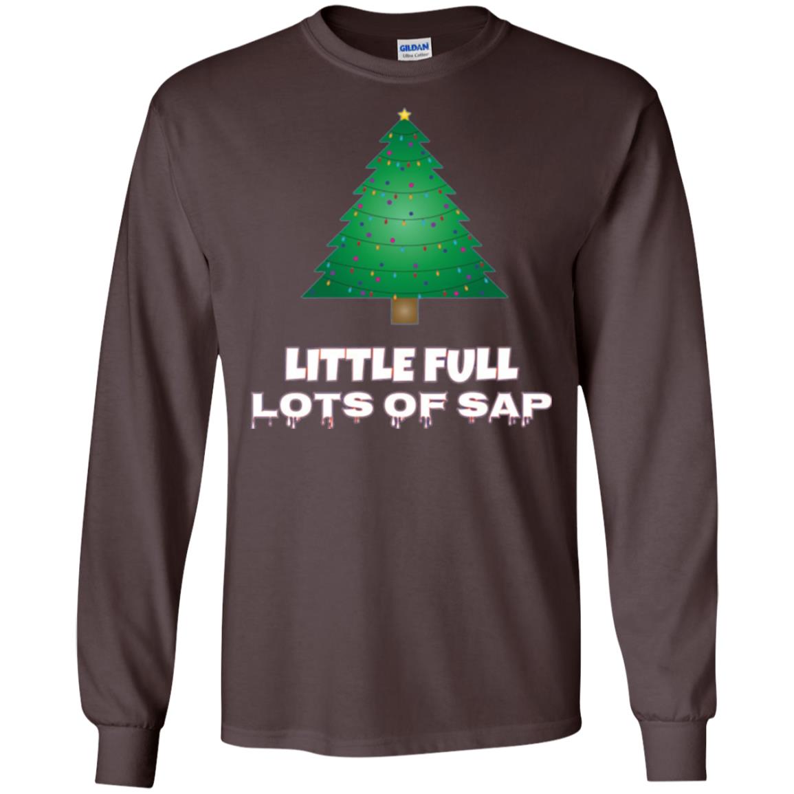 Christmas T-shirt Little Full Lots Of Sap Dark Chocolate