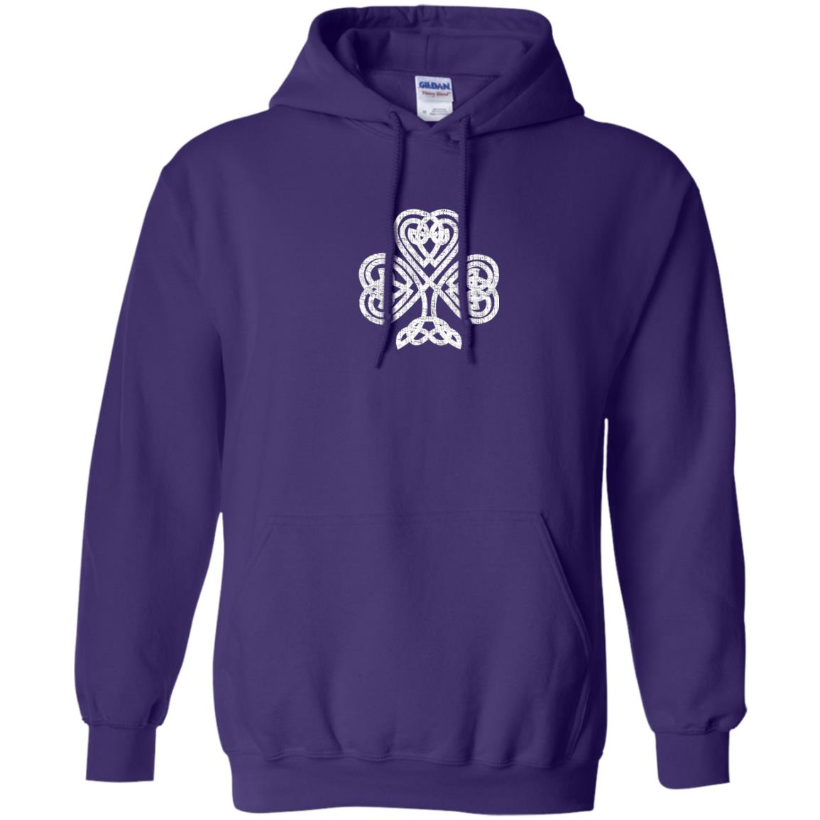 Irish Shamrock Knot Symbol St. Patrick_s Day T-shirt Purple