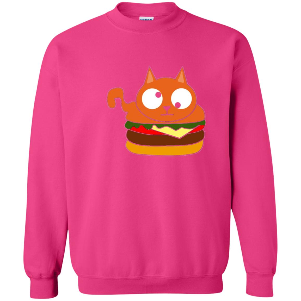 Chibi Kitty Burger Kawaii Cat Lovers Shirt Heliconia