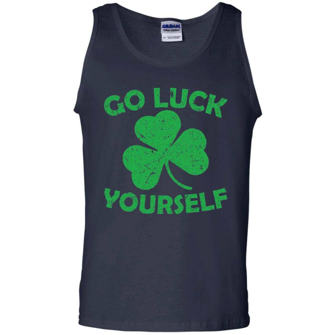 Go Luck Yourself St. Patrick_s Day T-shirt Navy