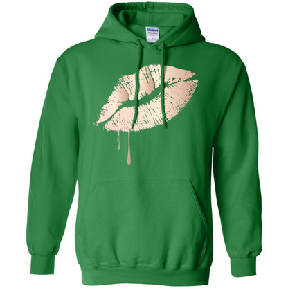 Rose Gold Dripping Lips T-shirt Irish Green