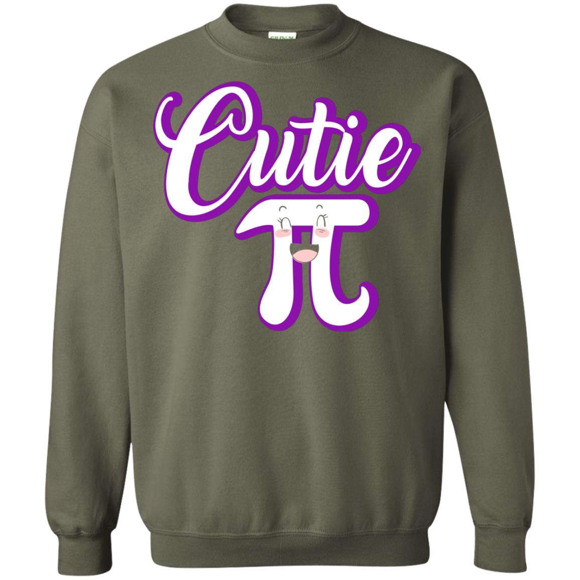 Cutie Pi Math Teacher T-shirt Military Green
