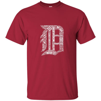 Detroit T-shirt Graphic D Cardinal