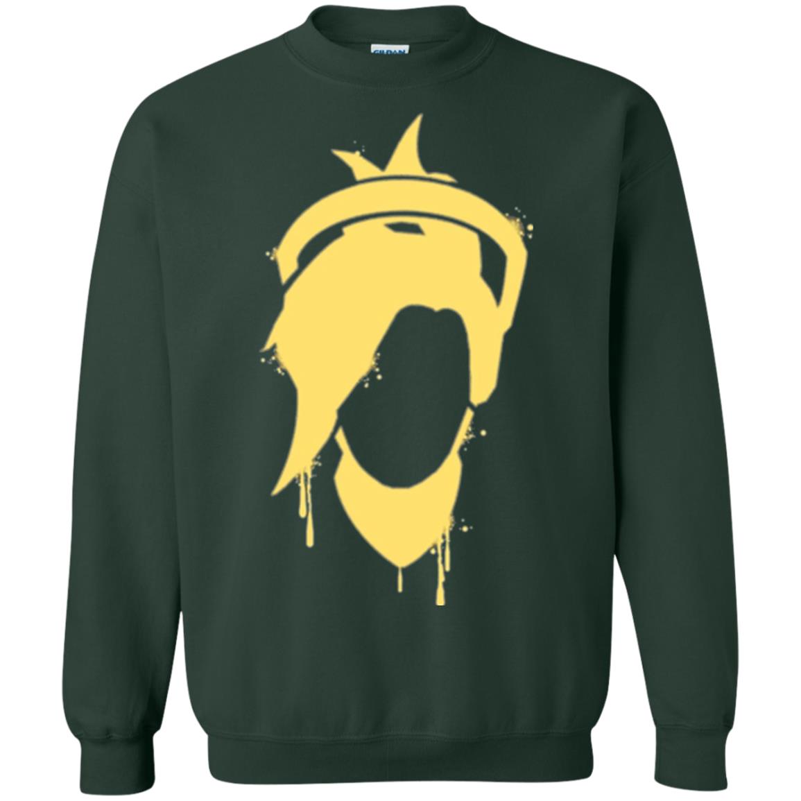 Overwatch Mercy Icon Spray T-shirt Forest Green