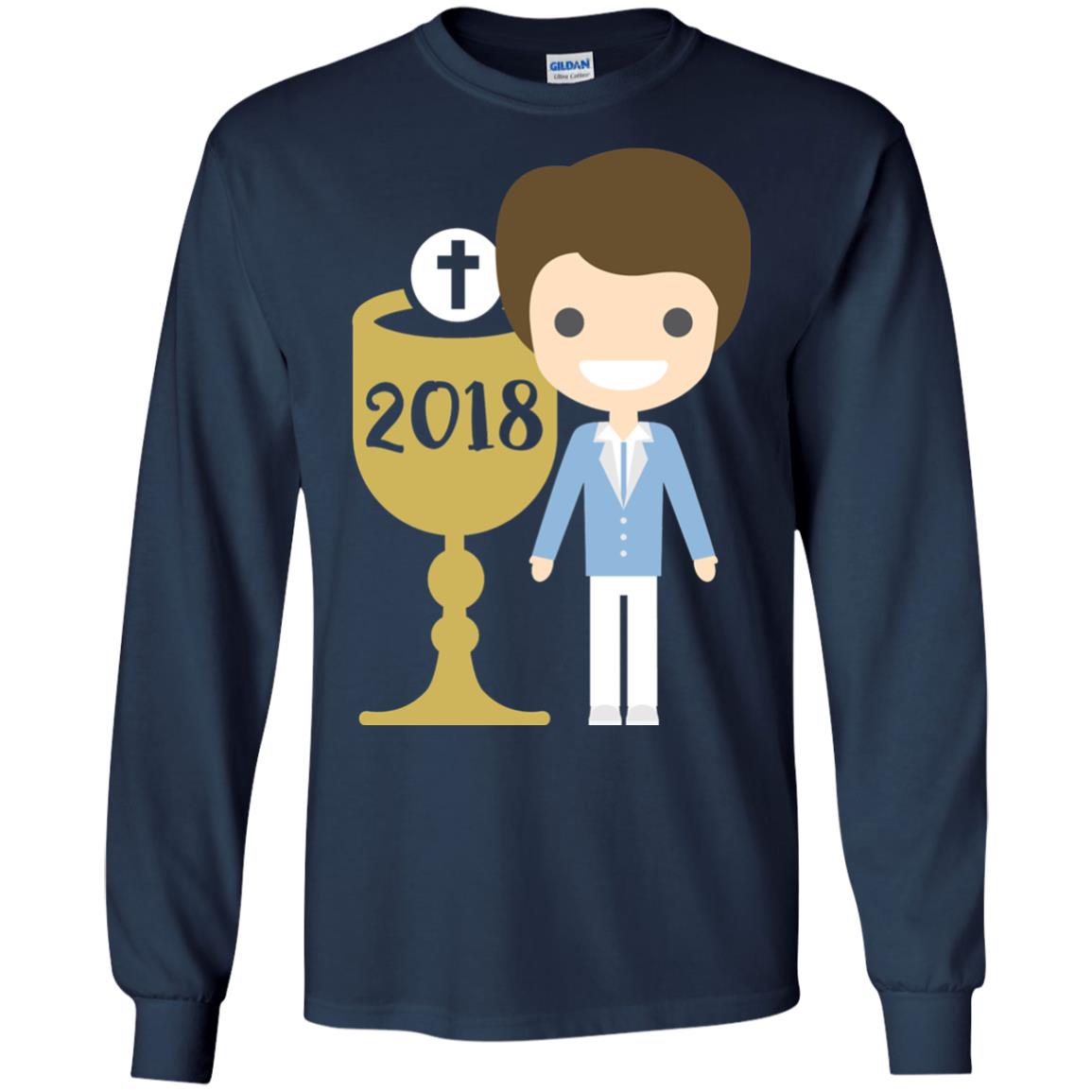 First Communion 2018 1st Holy Communion Shirt Navy