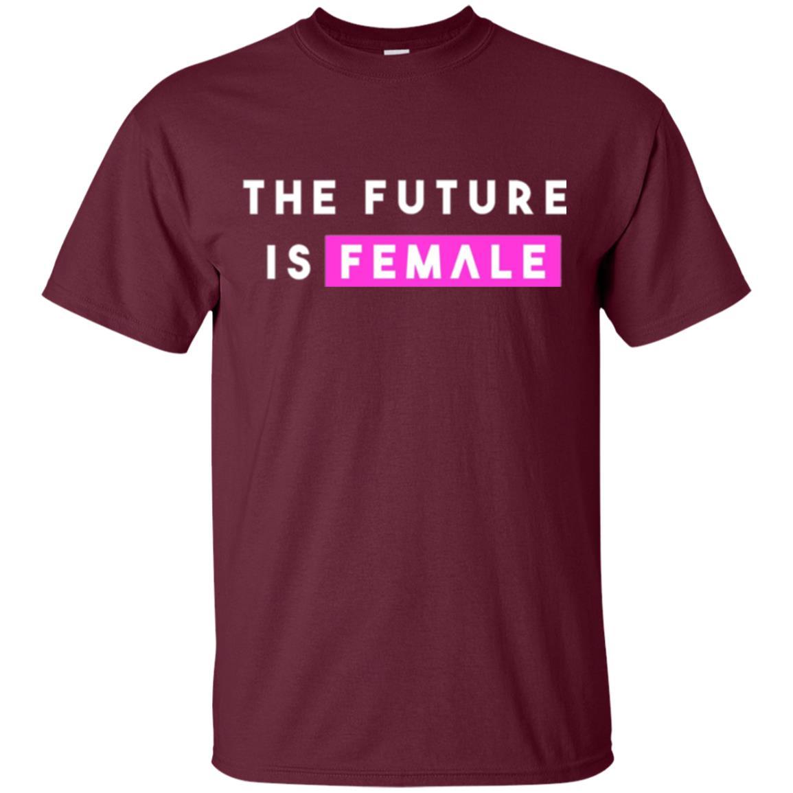 Iconic Statement T-shirt The Future Is Female T-shirt Maroon
