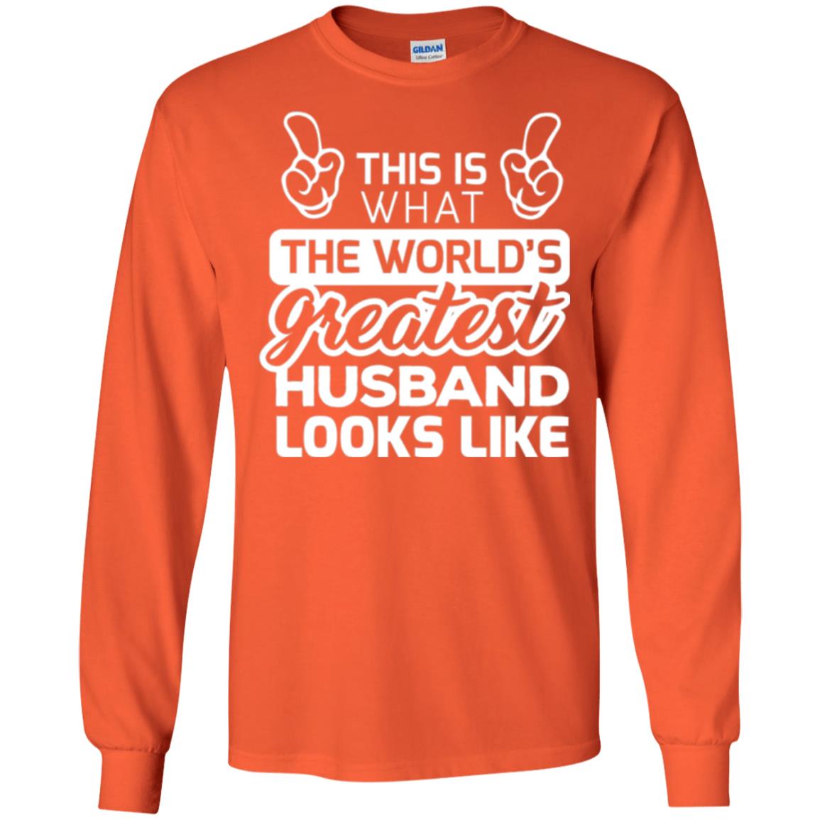 World_s Greatest Husband Best Husband Ever Looks Like T-shirt Orange
