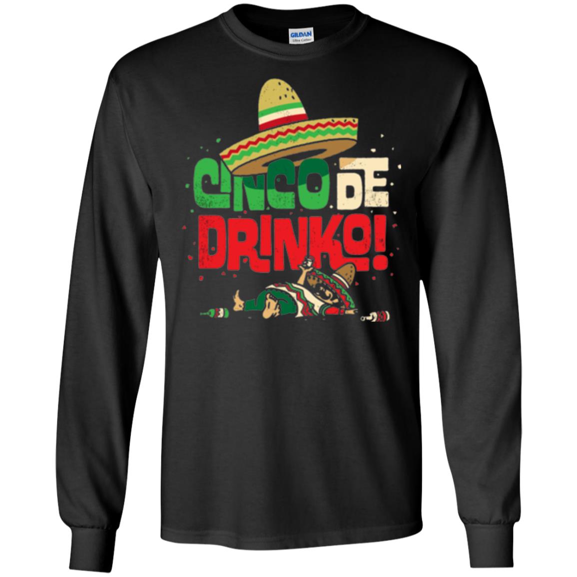 Cinco De Drinko Cinco De Mayo Drink Lover T-shirt Black