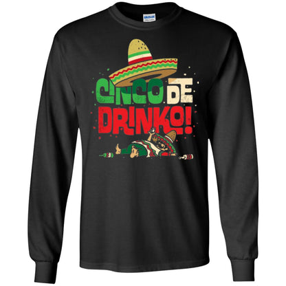 Cinco De Drinko Cinco De Mayo Drink Lover T-shirt Black