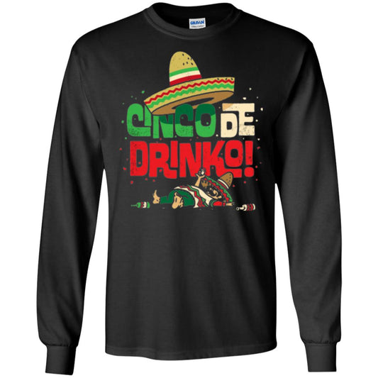 Cinco De Drinko Cinco De Mayo Drink Lover T-shirt Black