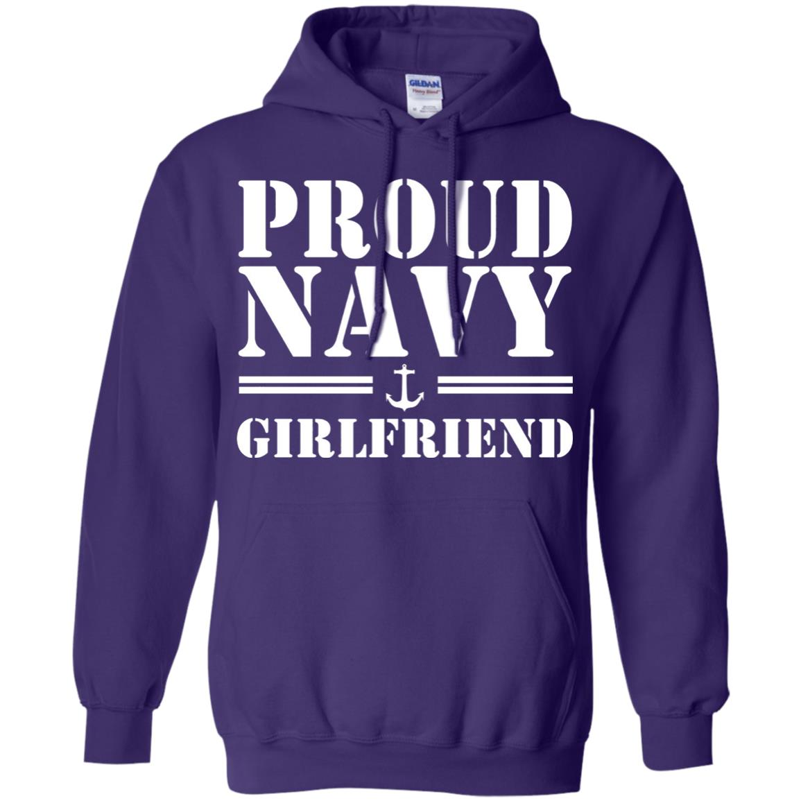 Pride U.s. Army Shirt Proud Navy Girlfriend Purple
