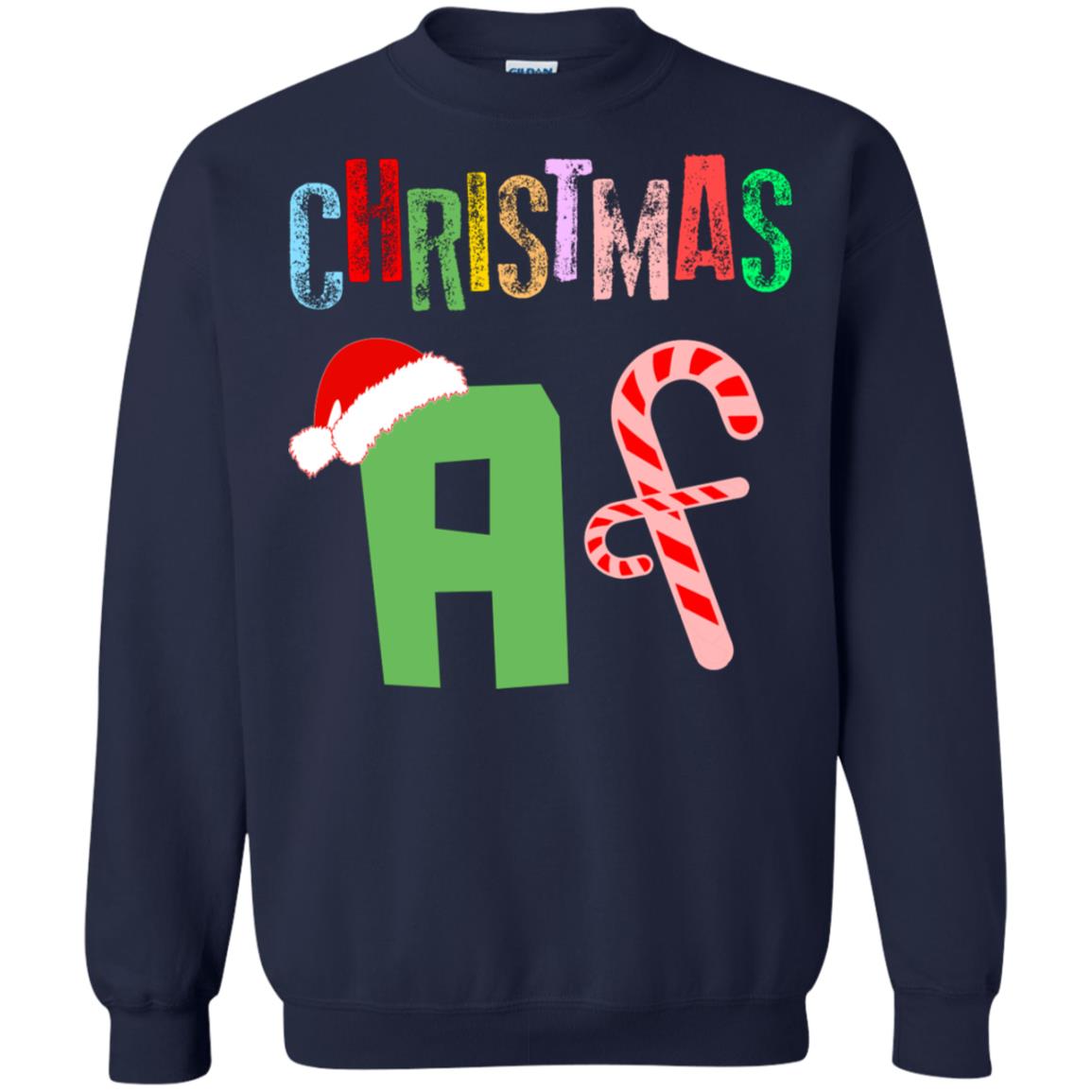 Chrismas Af X-mas Gift Shirt For Mens Or Womens Navy
