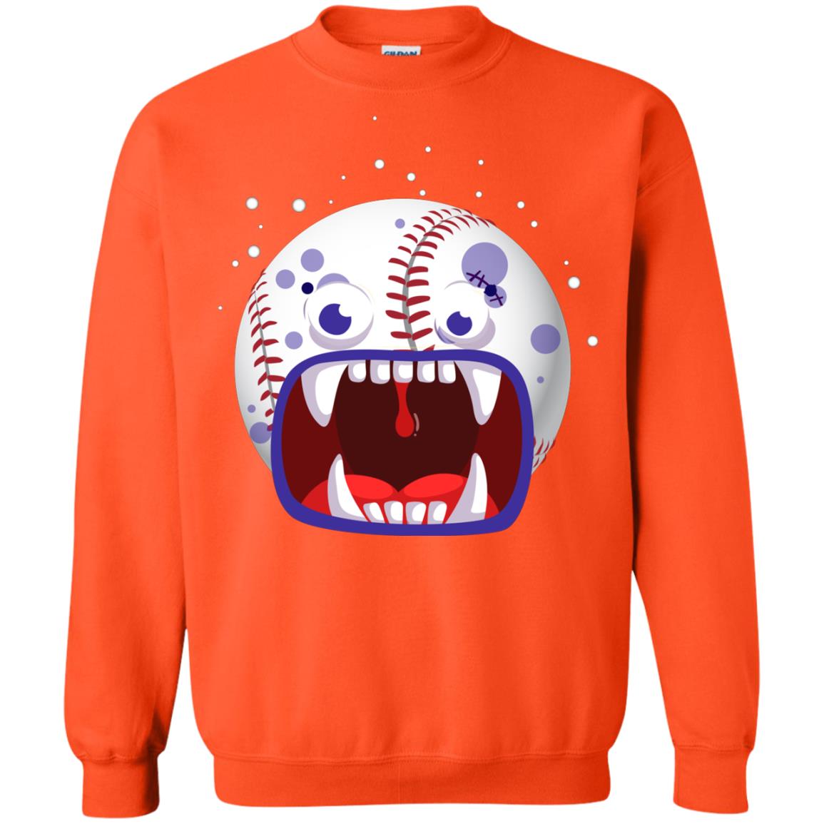 Baseball Halloween Shirt Orange