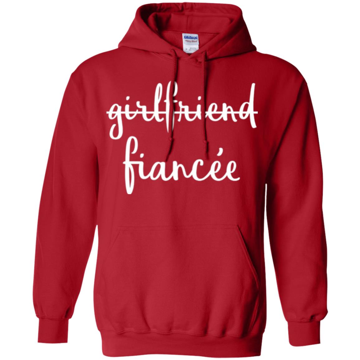 Fiance Engagement Party T-shirt Girlfriend Fiancee Red