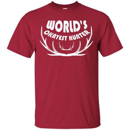 Hunting Lovers T-shirt World's Okayest Hunter Cardinal