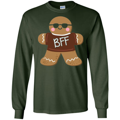 Gingerbread T-shirt Best Friend Forever Forest Green