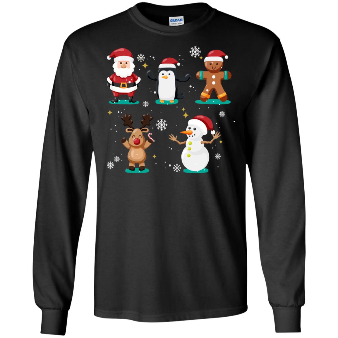 Christmas Character Ideas Gift Shirt Black