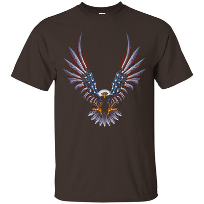 Patriotic T-shirt Eagle American Dark Chocolate