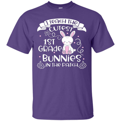 I Teach The Cutest 1st Grade Bunnies In The Patch Purple