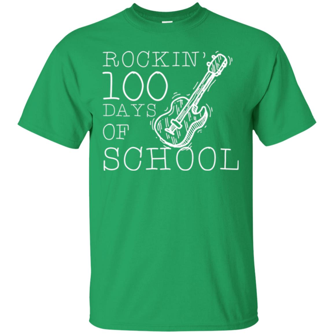 Rockin_ 100 Days Of School Teachers Students T-shirt Irish Green