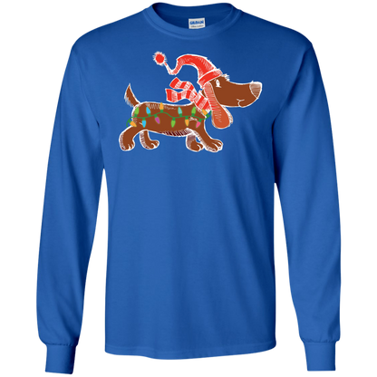 Dog Lover T-Shirt Christmas Lights Labrador Retriever Dog Lover Royal