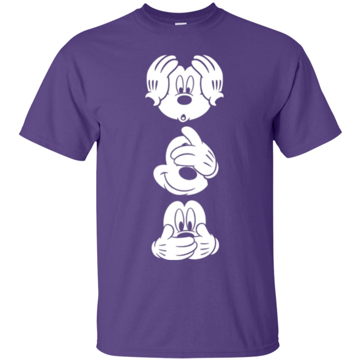 Cartoon T-shirt Disney Mickey Mouses Graphic Purple