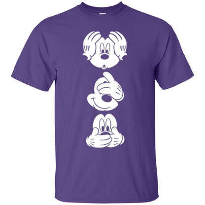 Cartoon T-shirt Disney Mickey Mouses Graphic Purple