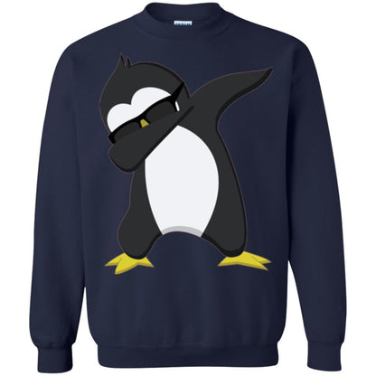 Christmas T-shirt Dabbing Penguin T-shirt Navy
