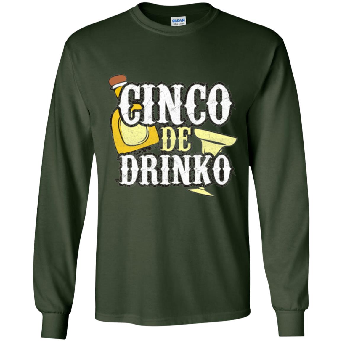 Funny Cinco De Mayo Drinko Celebration T-shirt Forest Green