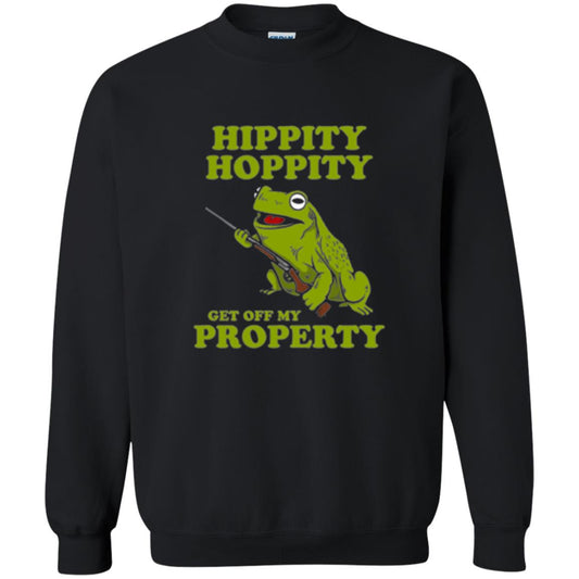 Frog Lover T-shirt Hippity Hoppity Get Off My Property Black