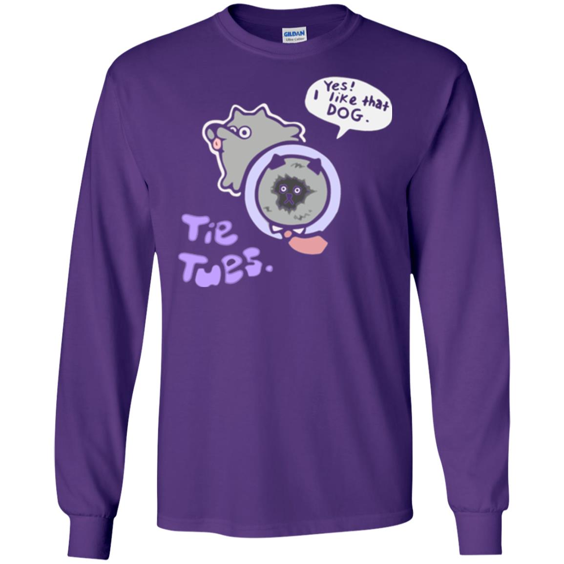 Yes I Like That Dog Tietuesday Dog Lover T-shirt Purple