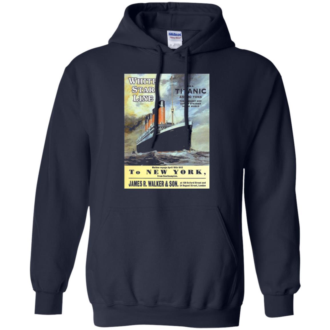 Film T-shirt Sailing Ship Cruise Vintage Poster Navy