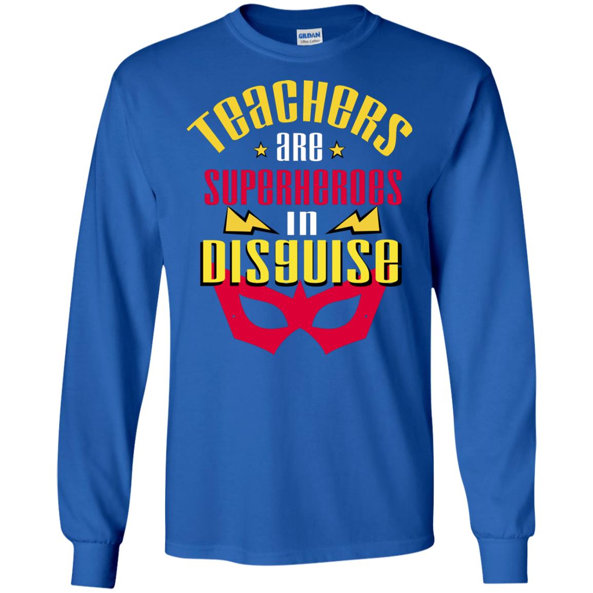 Teachers Are Superheroes In Disguise Movie Fan T-shirt Royal