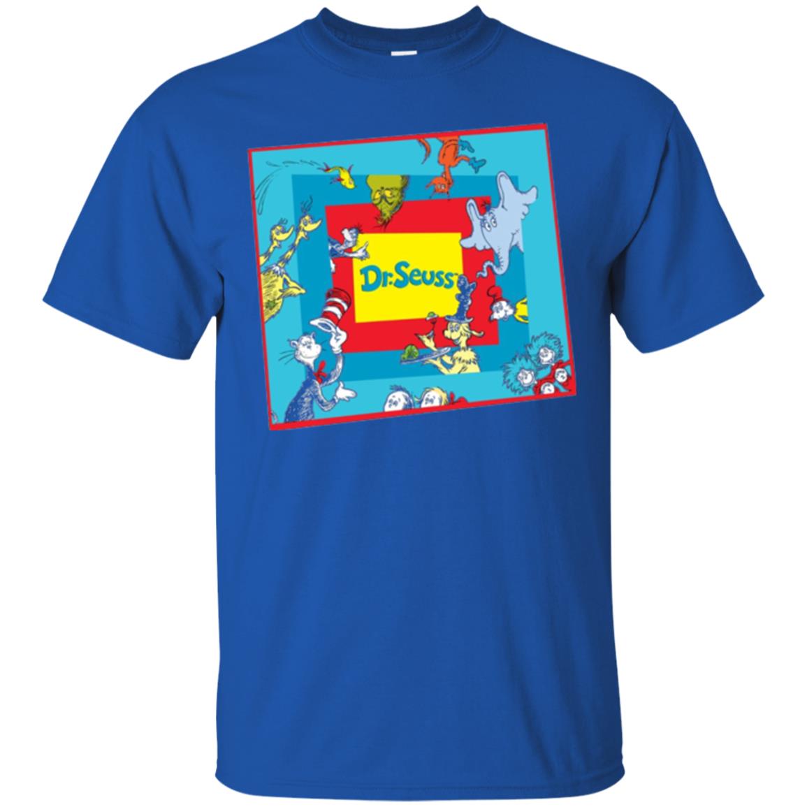 Dr. Seuss Character National Wear Red Day T-shirt Royal