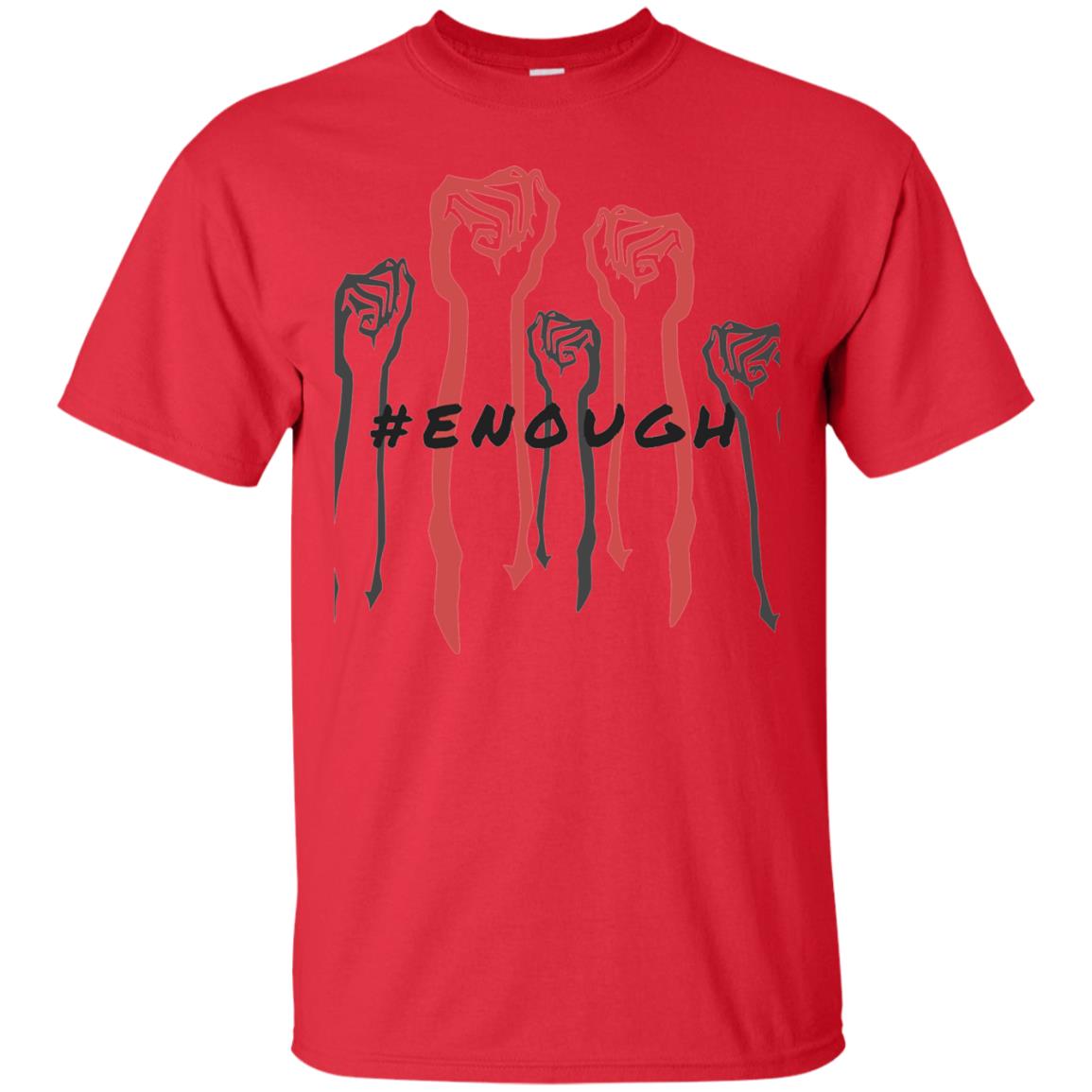 Hash Tag Enough Gun Control Shirt Red