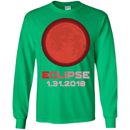 Eclipse January 31st 2018 Total Lunar Eclipse T-shirt Irish Green