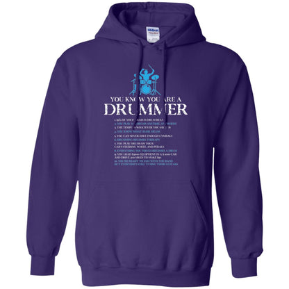 Drummer T-shirt You_re A Drummer Purple