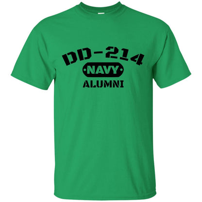 Dd-214 Us Navy Alumni T-shirt Irish Green