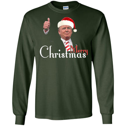 Trump Merry Christmas T-shirt Forest Green