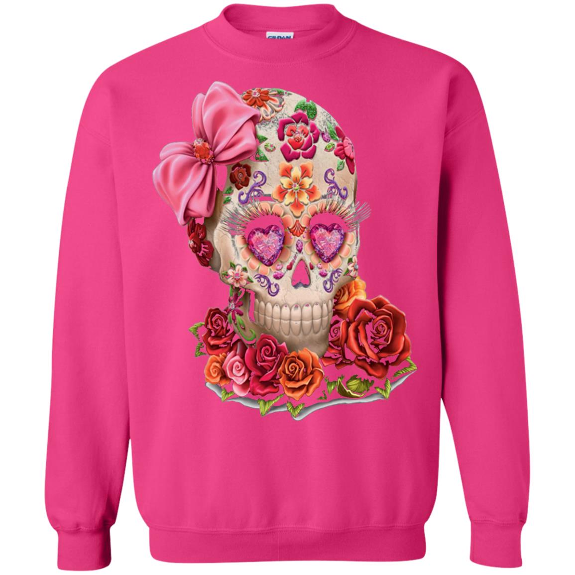 Cinco De Mayo Skull Women Flower Shirt Heliconia