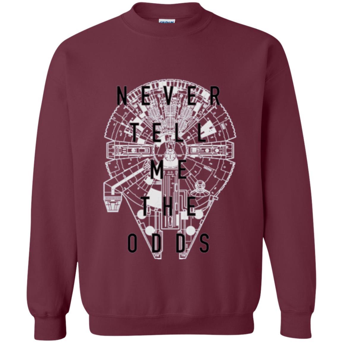 Film T-shirt Falcon Never Tell Me The Odds T-shirt Maroon
