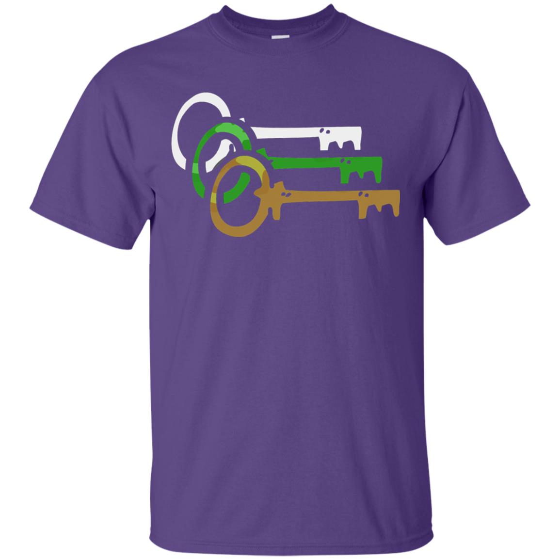 Player One Ready Keys Gamer T-shirt Purple