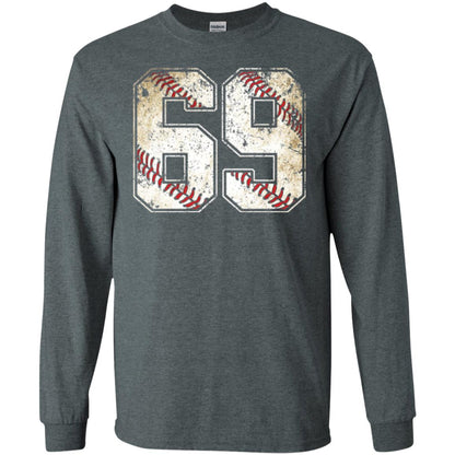 Baseball Player T-shirt Jersey Number 69 Retro Vintage