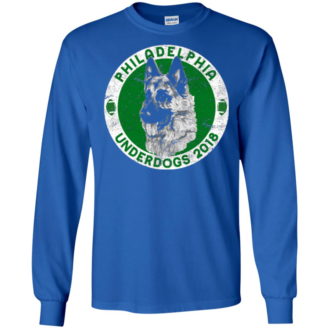Dog Lover T-shirt Philadelphia Underdogs 2018 Distressed Royal