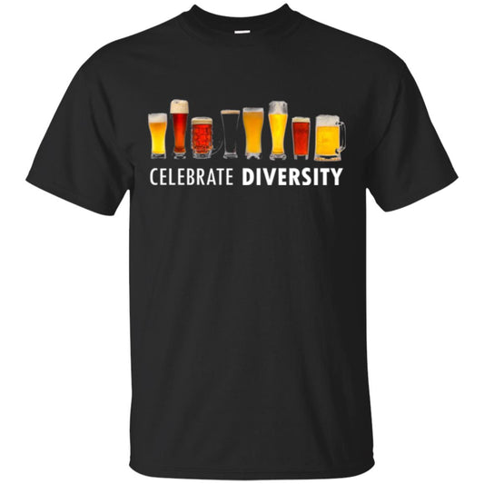 Beer Lovers T-shirt Celebrate Diversity Black