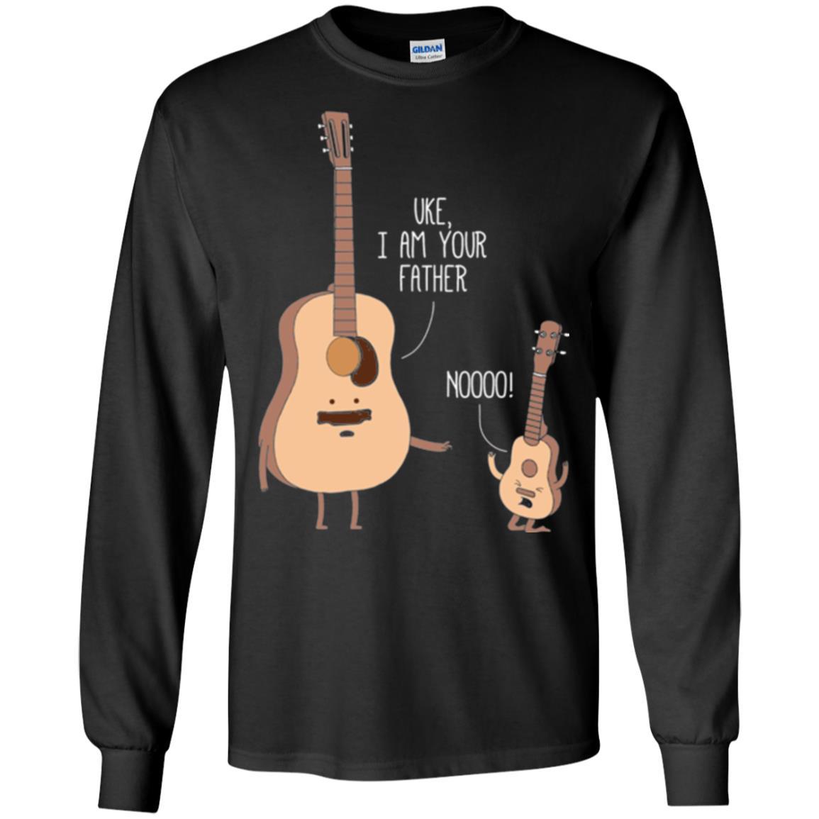 Musician T-shirt Uke I Am Your Father Black