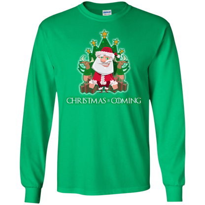Christmas Is Coming T-shirt Irish Green